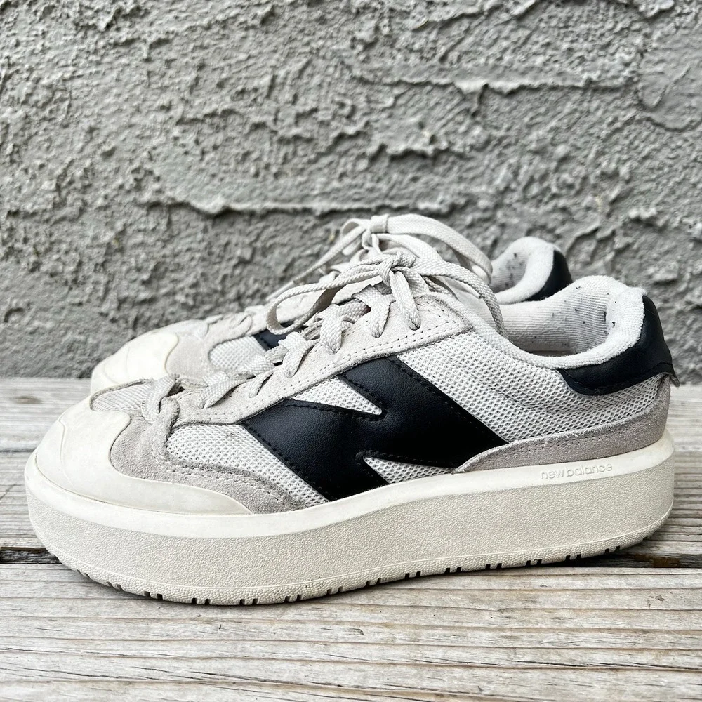 New Balance Shoes Women Size 6.5 Men Size 5 CT302 White (Beige) Suede Platform